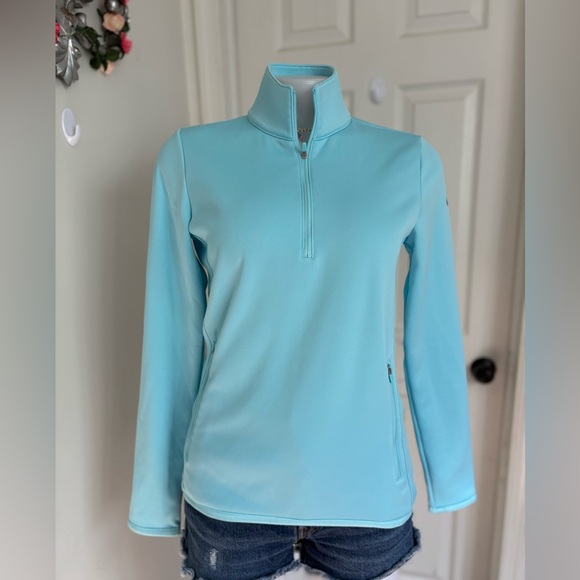 NIKEGOLF Sky Blue Quarter-Zip Pullover - Picture 1 of 15
